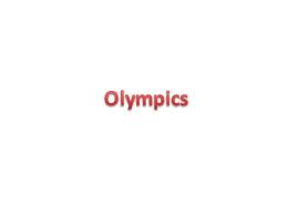 All about the Olympics by Alex