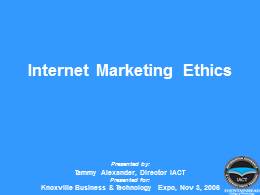 Internet Marketing Ethics