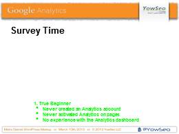 Google Analytics Presentation on 03102013