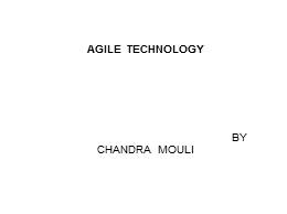 AGILE PROCESS PPT
