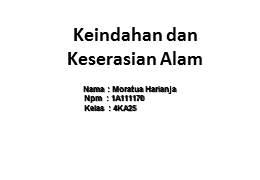 Keindahan & Keserasian Alam