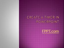Timer Clock PowerPoint Template