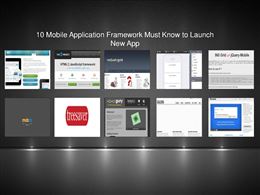 10 Mobile Application Framework Must Know to Launch New App