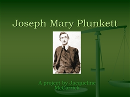 Joseph Mary Plunkett PROJECT.ppt